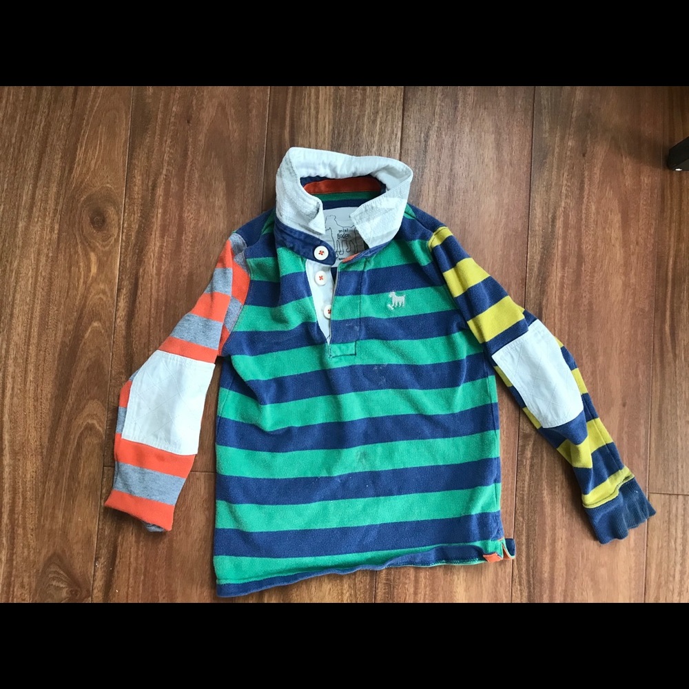 Mini Boden rugby shirt 4-5